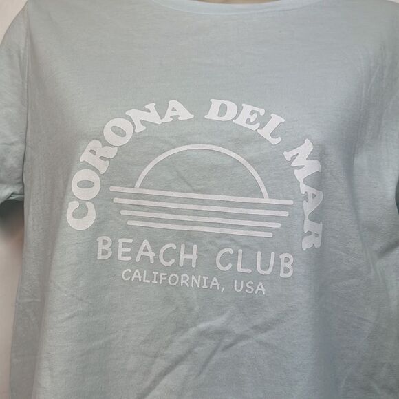 Charlie Holiday Baby Blue Corona Del Mar beach club everyday tee size 4 NWT - Picture 5 of 14